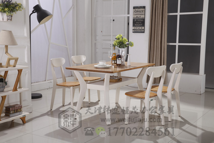 天津餐桌椅定做，天津實木餐桌椅廠圖片