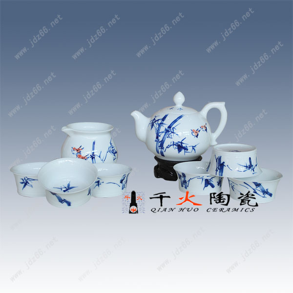 青花陶瓷茶具圖片/青花陶瓷茶具樣板圖 (2)