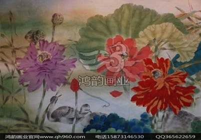 福建仿古的室內(nèi)裝飾壁畫來鴻韻畫業(yè)圖片