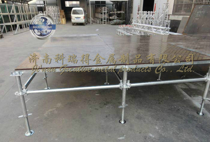 戶外雷亞架拼裝慶典鋼鐵折疊舞臺圖片