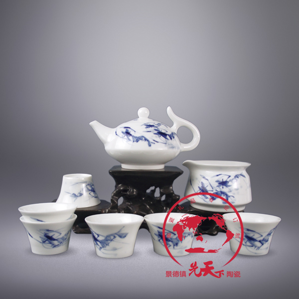 供應(yīng)景德鎮(zhèn)手繪陶瓷茶具，*辦公居家日用茶具