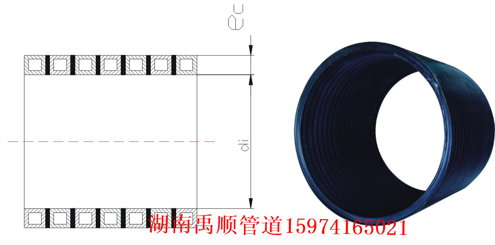 湘西HDPE纏繞結(jié)構(gòu)壁管圖片