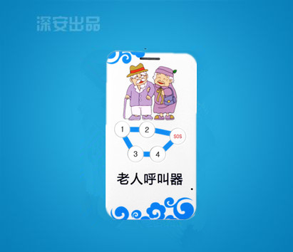 居家養(yǎng)老呼叫器，社區(qū)老人呼叫系統(tǒng)圖片