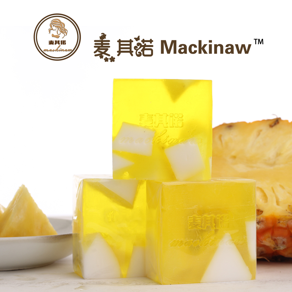 供應(yīng)人氣王麥其諾菠蘿精油皂潔面皂批發(fā)，手工皂批量生產(chǎn)價格，菠蘿手工皂制作工藝