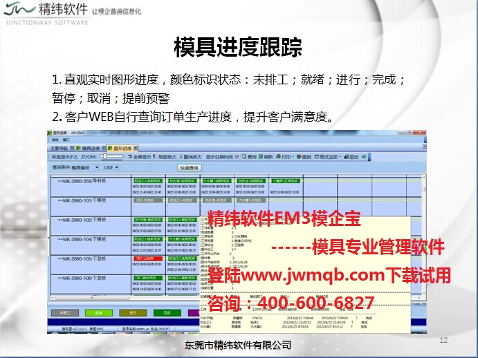 供应模具ERP精纬软件EM3模企宝