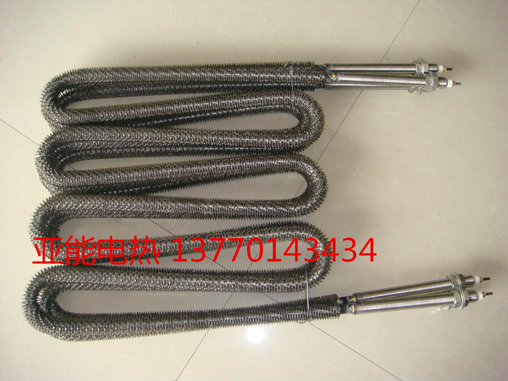 供應(yīng)W型不銹鋼翅片電加熱管，廠家直銷，1-10kw非標(biāo)定制，烘箱電熱管，烤漆房電加熱管