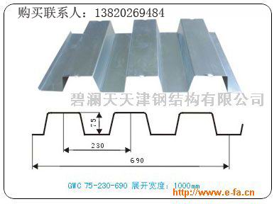 天津690楼承板厂家YX75-230-690图片