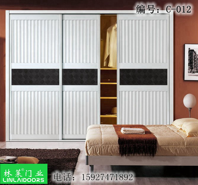 供應(yīng)武漢林萊門業(yè)移門品牌批發(fā)C012