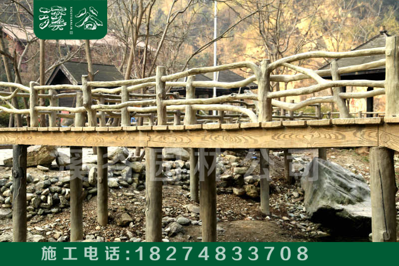 混凝土仿木欄桿圖片/混凝土仿木欄桿樣板圖 (4)