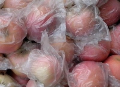 陜西大荔膜袋紅富士蘋果基地批發(fā)圖片