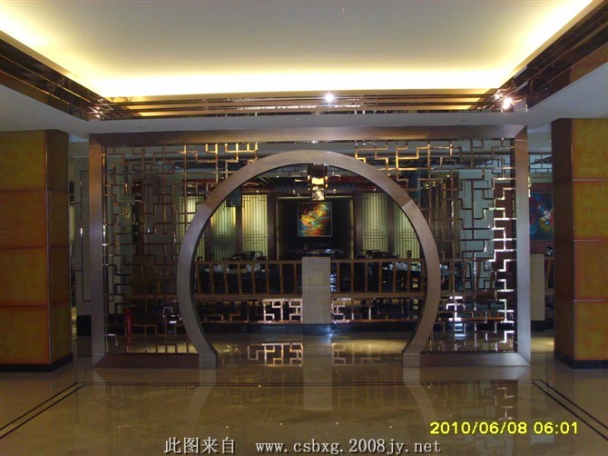 不銹鋼屏風隔斷制作安裝圖片