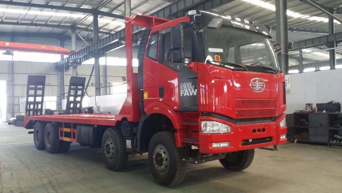 解放J6前四后八平板運輸車圖片/解放J6前四后八平板運輸車樣板圖 (2)