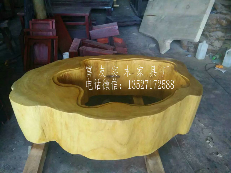 供應(yīng)原木實(shí)木茶幾泡茶