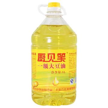 5L厨见笑一级大豆油图片