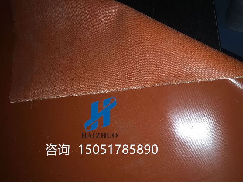 供應(yīng)海卓濰坊硅膠布防火布 擋煙軟接耐高低溫