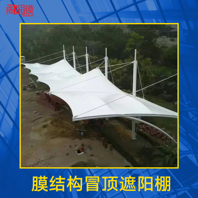 膜結(jié)構(gòu)冒頂遮陽(yáng)棚圖片/膜結(jié)構(gòu)冒頂遮陽(yáng)棚樣板圖 (2)