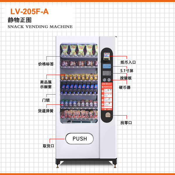 供应硬币纸币支付自动售售货机