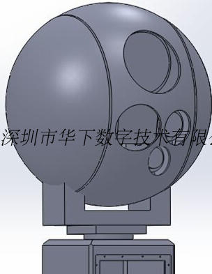 红外热成像多光谱激光测距自动跟踪不锈钢光电转台监控云台摄像机