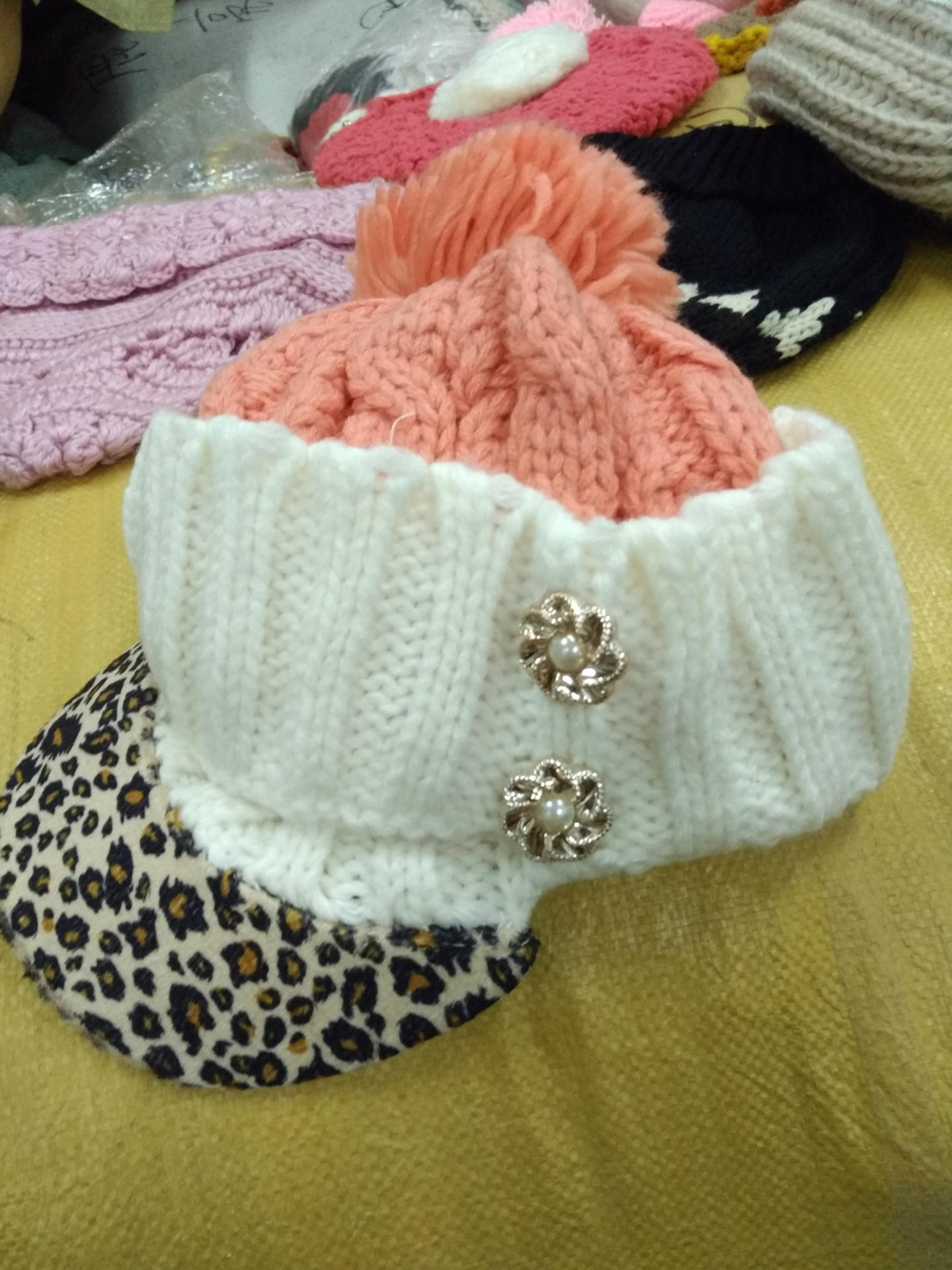 新款時尚秋冬季地攤毛線帽 針織