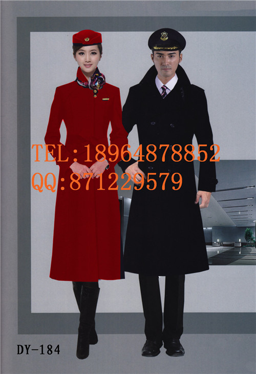 空姐長款加厚加棉大衣  *前臺女客服大衣億妃服飾 空姐長款加厚加棉大衣 女外套加棉