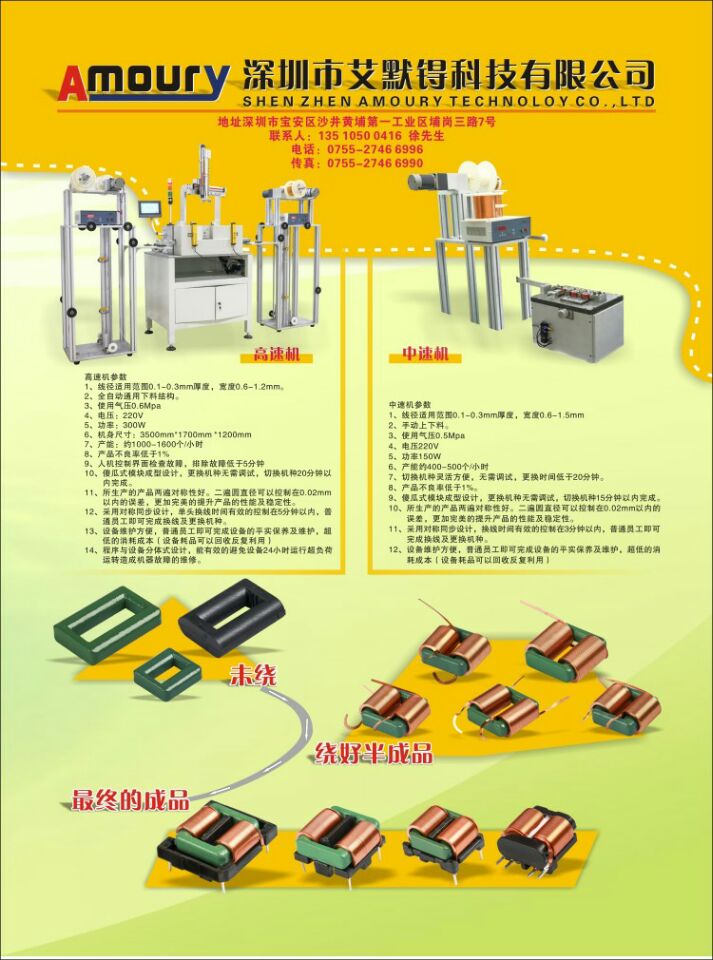 口字型扁平线共模电感立绕机