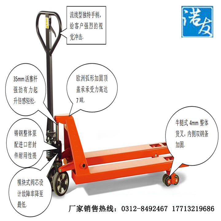 2噸地牛叉車低價供貨 手動液壓圖片