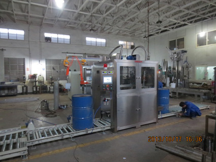 200L全自動雙工位灌裝機(jī) 自動灌裝機(jī)生產(chǎn)線 樹脂自動灌裝機(jī)