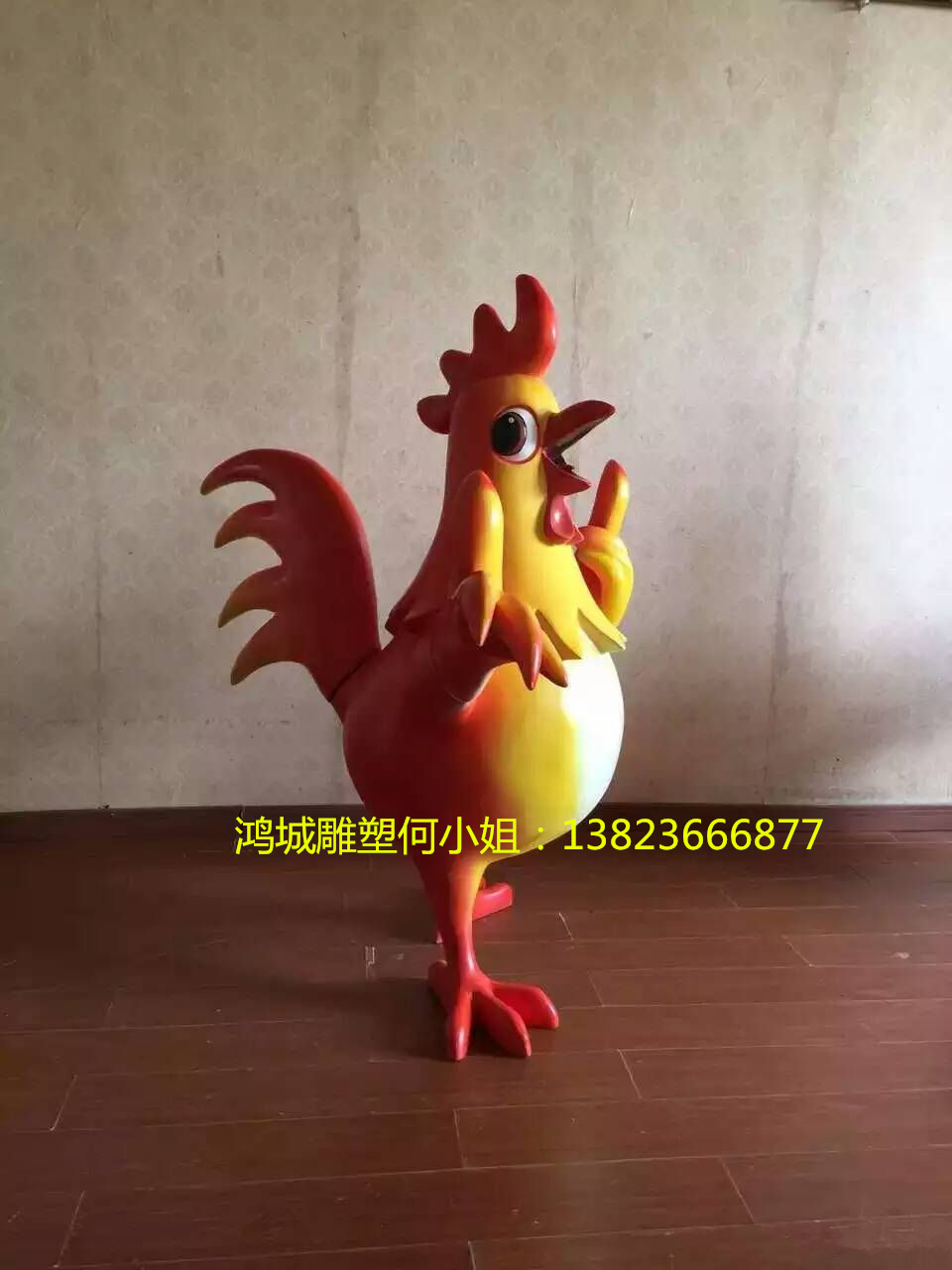 公雞雕塑圖片/公雞雕塑樣板圖 (4)