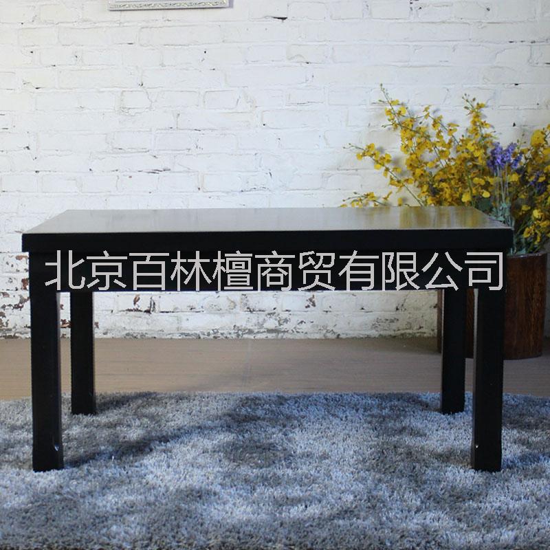 百林檀中式手工實(shí)木茶幾 手工制作黑色茶幾咖啡桌 復(fù)古家具支持定做