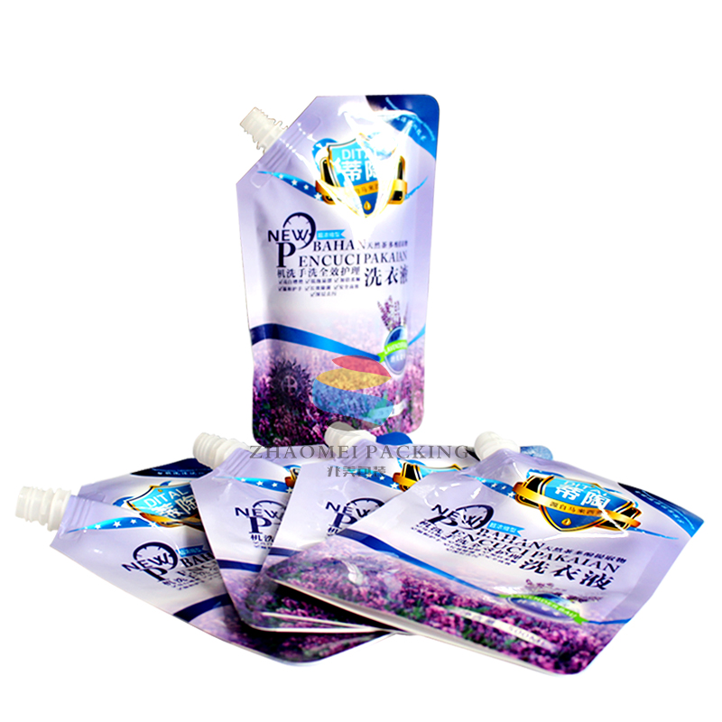 洗衣液復(fù)合包裝袋 異性吸嘴自立袋圖片