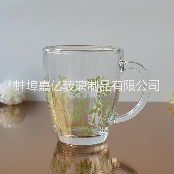 玻璃把杯 玻璃咖啡杯 茶杯牛奶杯 玻璃把杯咖啡杯茶杯牛奶杯963 圣诞玻璃把杯咖啡杯茶杯牛奶杯 玻璃桃形杯把杯茶杯咖啡杯