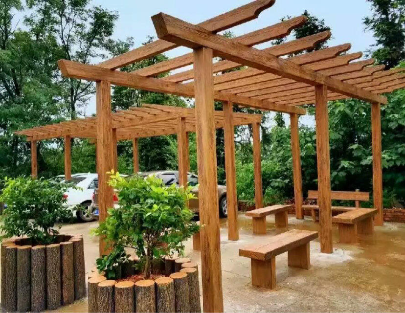 仿木、仿樹皮、仿石系列護欄圖片/仿木、仿樹皮、仿石系列護欄樣板圖 (3)