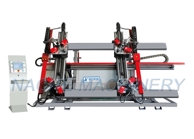 鋁門窗數(shù)控四頭組角機(jī)圖片