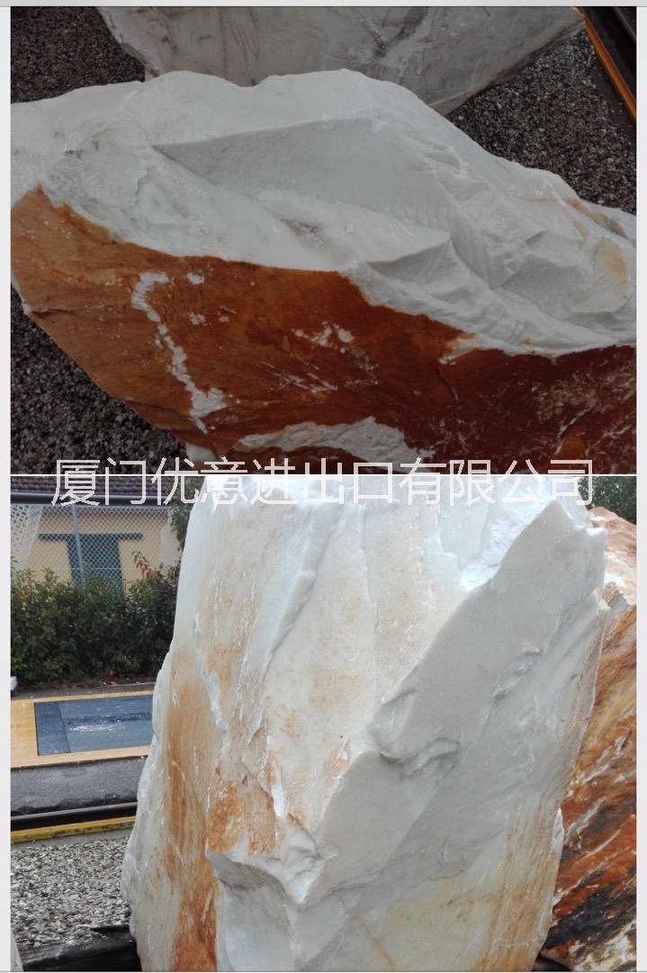 供應(yīng)意大利魚肚白，雪花白大小荒料圖片