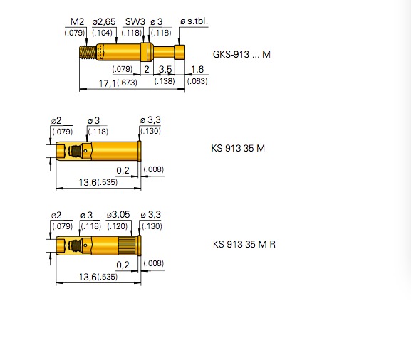 德国ingun进口探针 gks913 306原装进口测试探针 针套