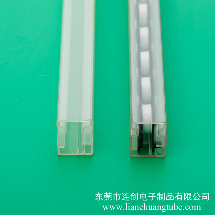 东莞透明包装管pvc透明塑料管方形变压器料管