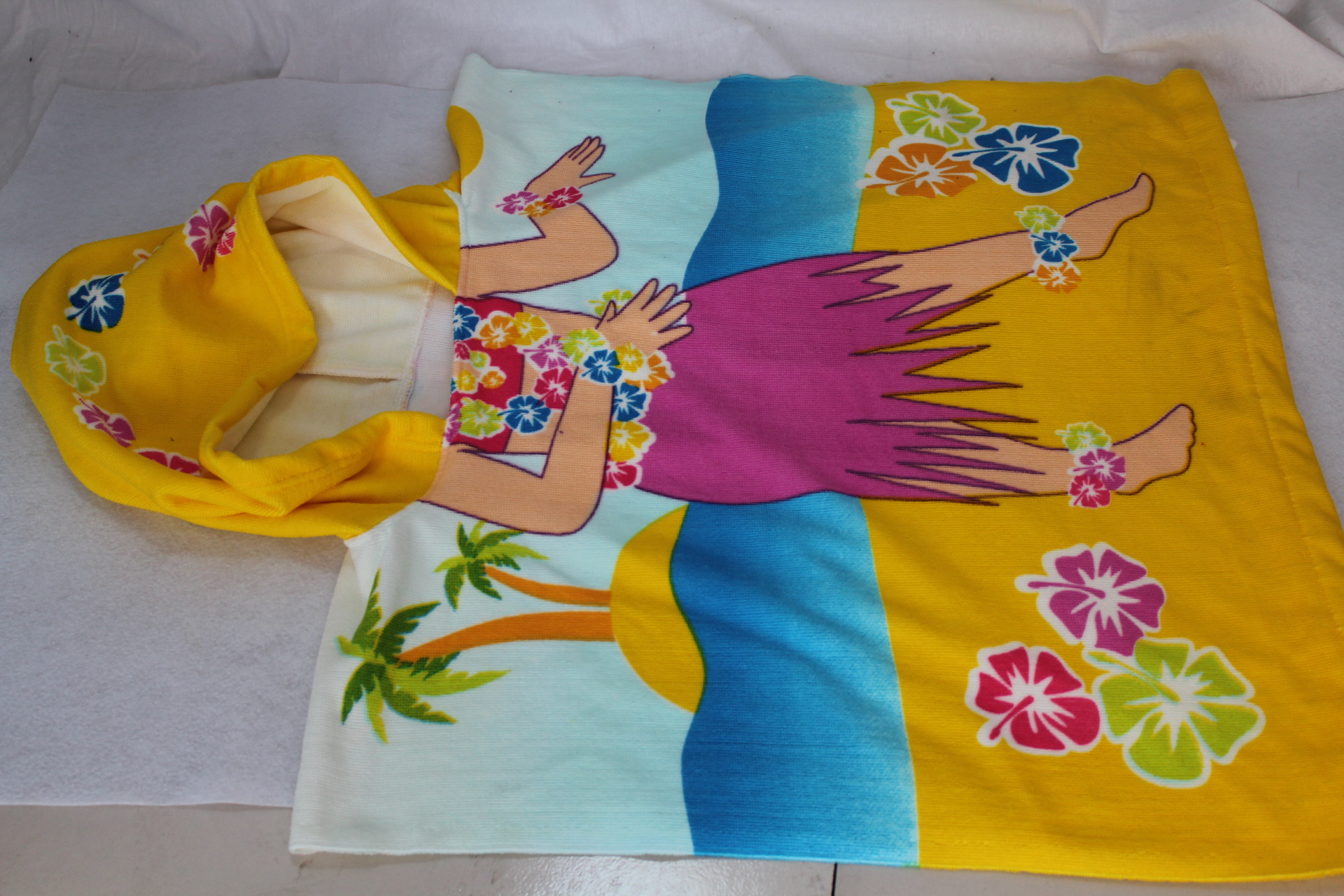 純棉兒童百變沙灘巾可愛(ài)斗篷浴披圖片/純棉兒童百變沙灘巾可愛(ài)斗篷浴披樣板圖 (3)