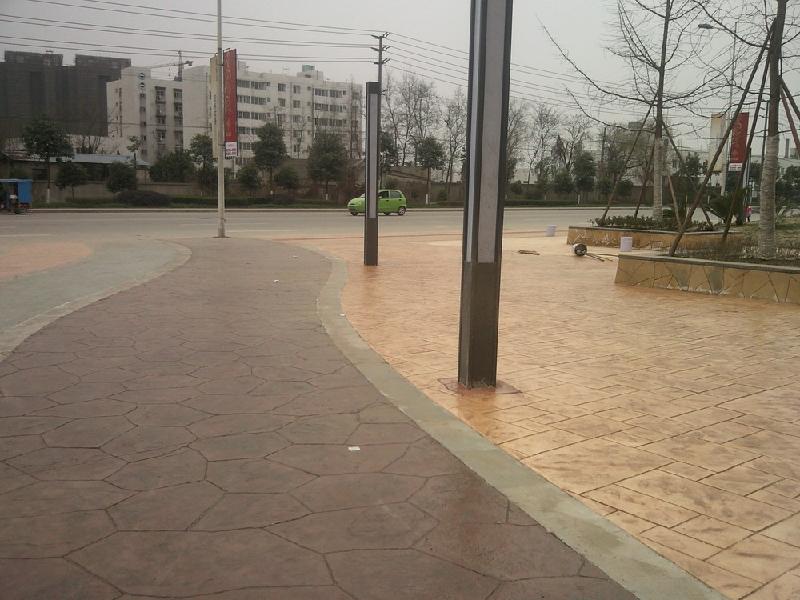 衢州市壓模混凝土地坪圖片