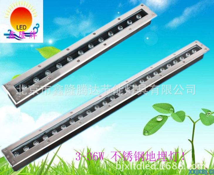 LED條形埋地?zé)?2W18W24W長正方形地埋燈戶外防水地埋燈廠家直銷