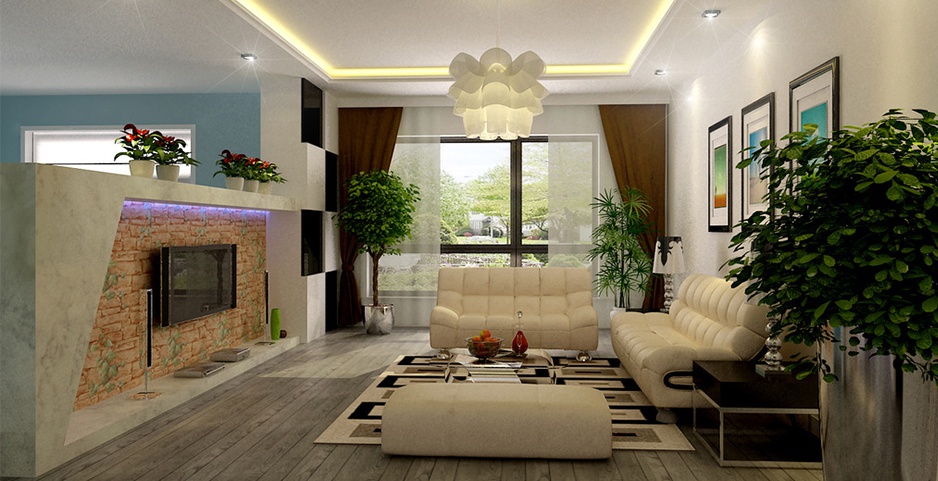 億博集成墻飾綠色材料圖片