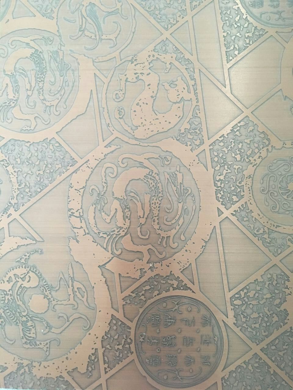 供應(yīng)仿古銅蝕刻板系列圖片