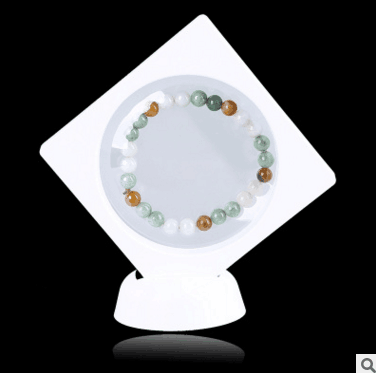 PE薄膜展示盒懸浮首飾展示架手串 PE薄膜手串鐲蜜蠟佛珠透明包裝盒工藝飾品古玩包裝展示盒徽章*標(biāo)本展示架