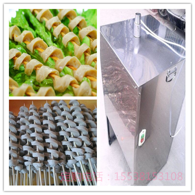 面筋螺旋切花機(jī)，面筋卷機(jī)圖片