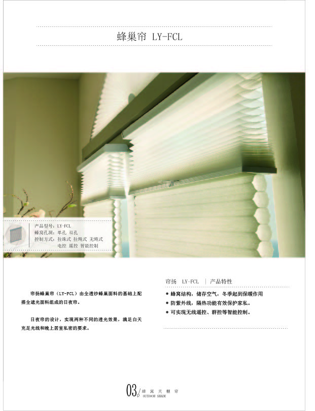 電動蜂巢簾圖片/電動蜂巢簾樣板圖 (4)