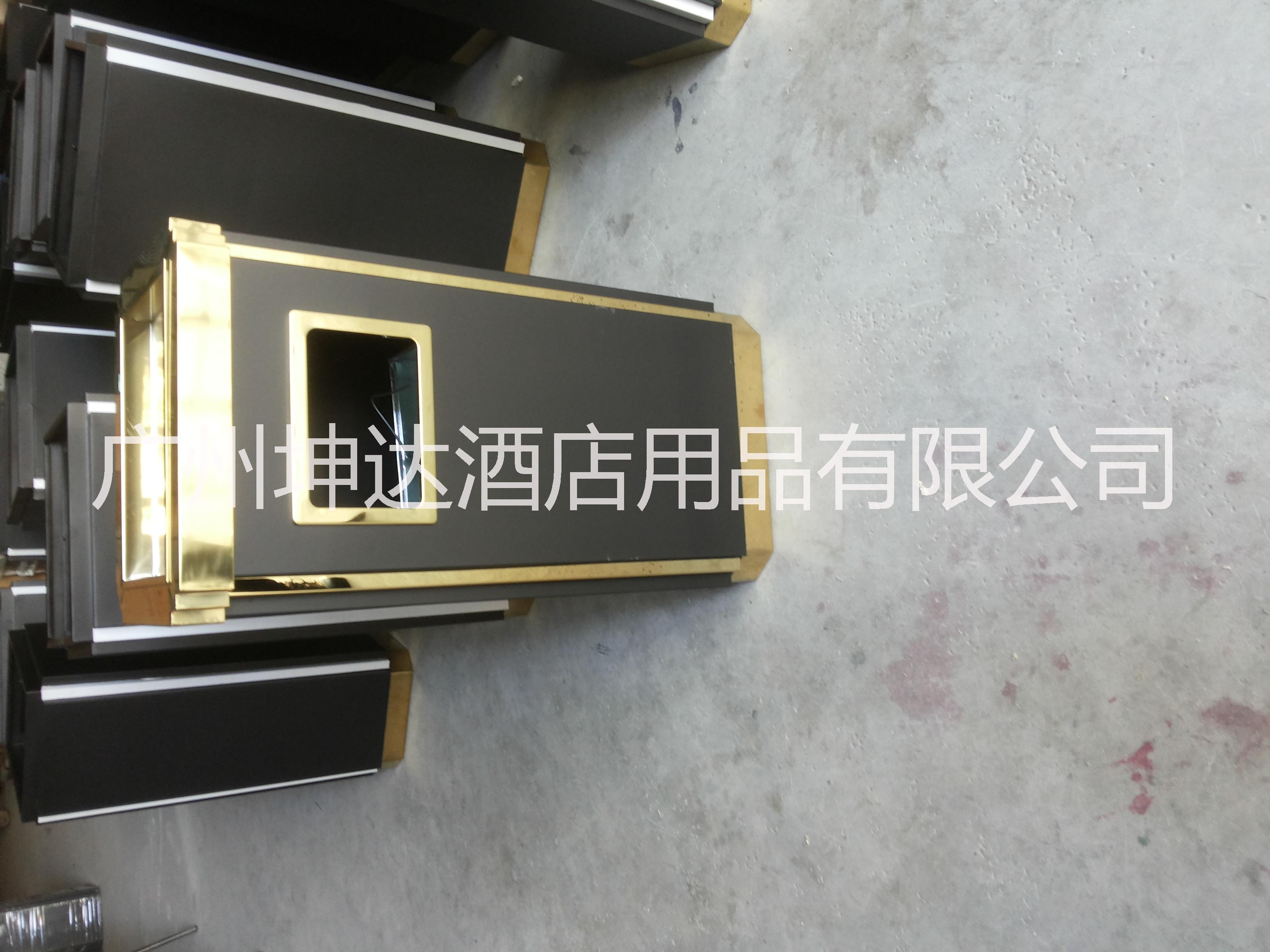 酒店用品垃圾桶 鈦金金霸王果殼箱 金屬烤漆 室內(nèi)收集桶