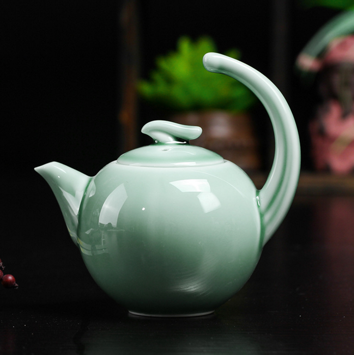 龍泉青瓷茶壺圖片/龍泉青瓷茶壺樣板圖 (2)