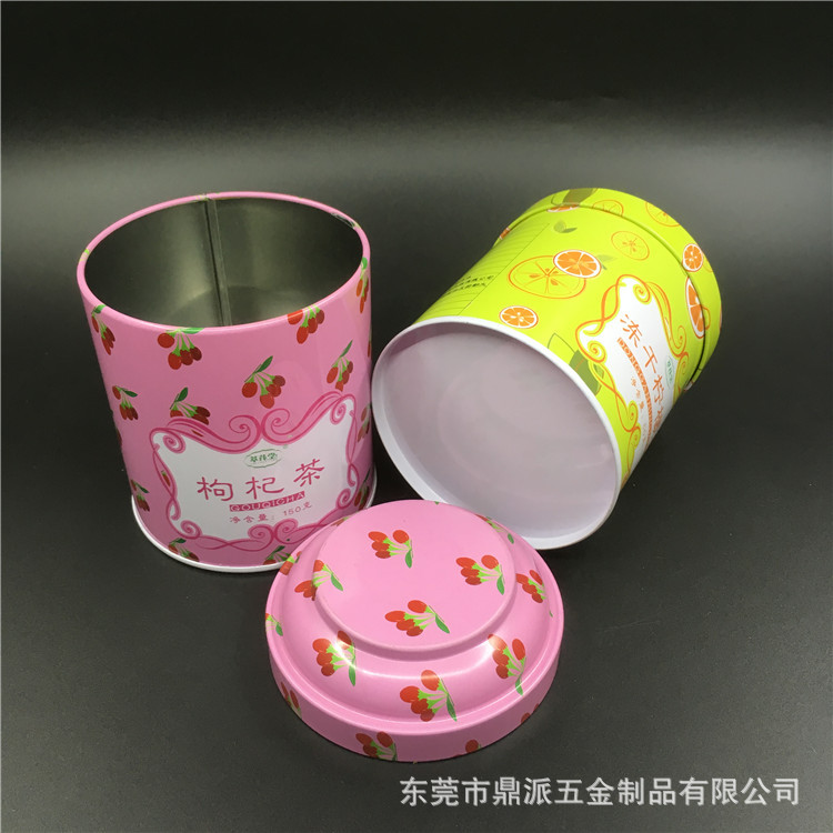 花茶包裝圓罐圖片/花茶包裝圓罐樣板圖 (2)
