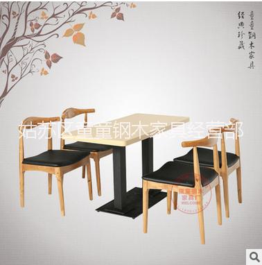 小吃奶茶店 分體餐桌椅 定制批發(fā)圖片