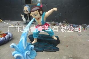 玻璃鋼卡通人物雕塑 葫蘆娃雕塑圖片