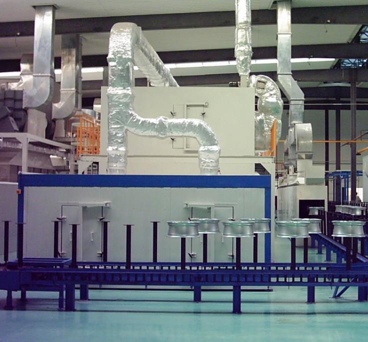 噴漆烤漆生產(chǎn)線圖片/噴漆烤漆生產(chǎn)線樣板圖 (2)